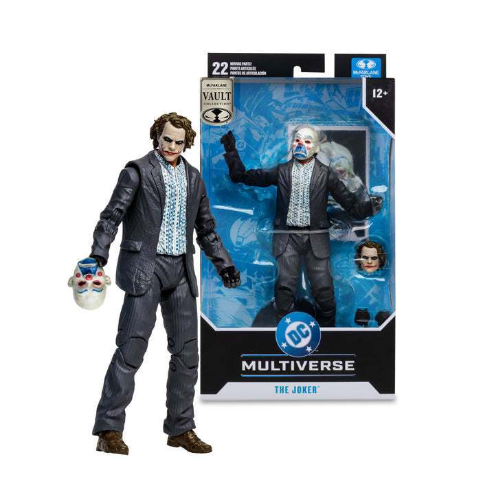 Mcfarlane Vault Collection: Dc Multiverse - The Joker Ladron De Bancos The Dark Knight Figura De Accion De 7 Pulgadas