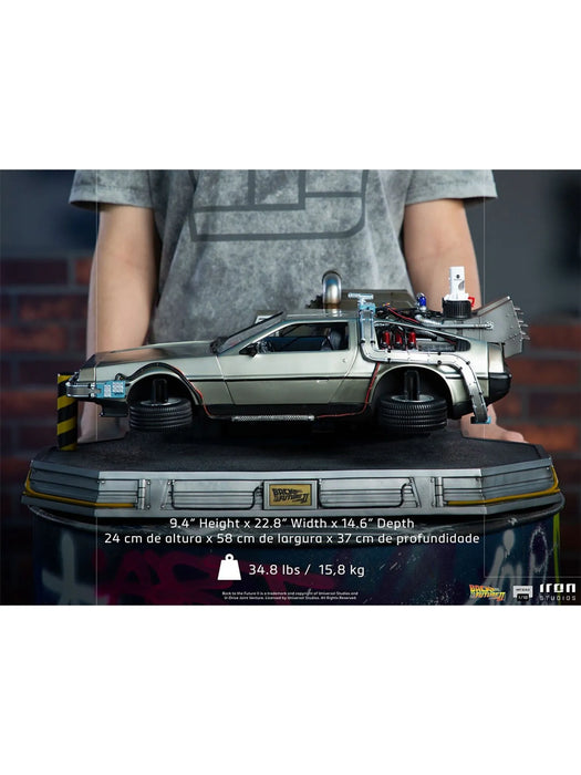 IRON Studios: Volver Al Futuro Parte II - DeLorean Escala de Arte 1/10