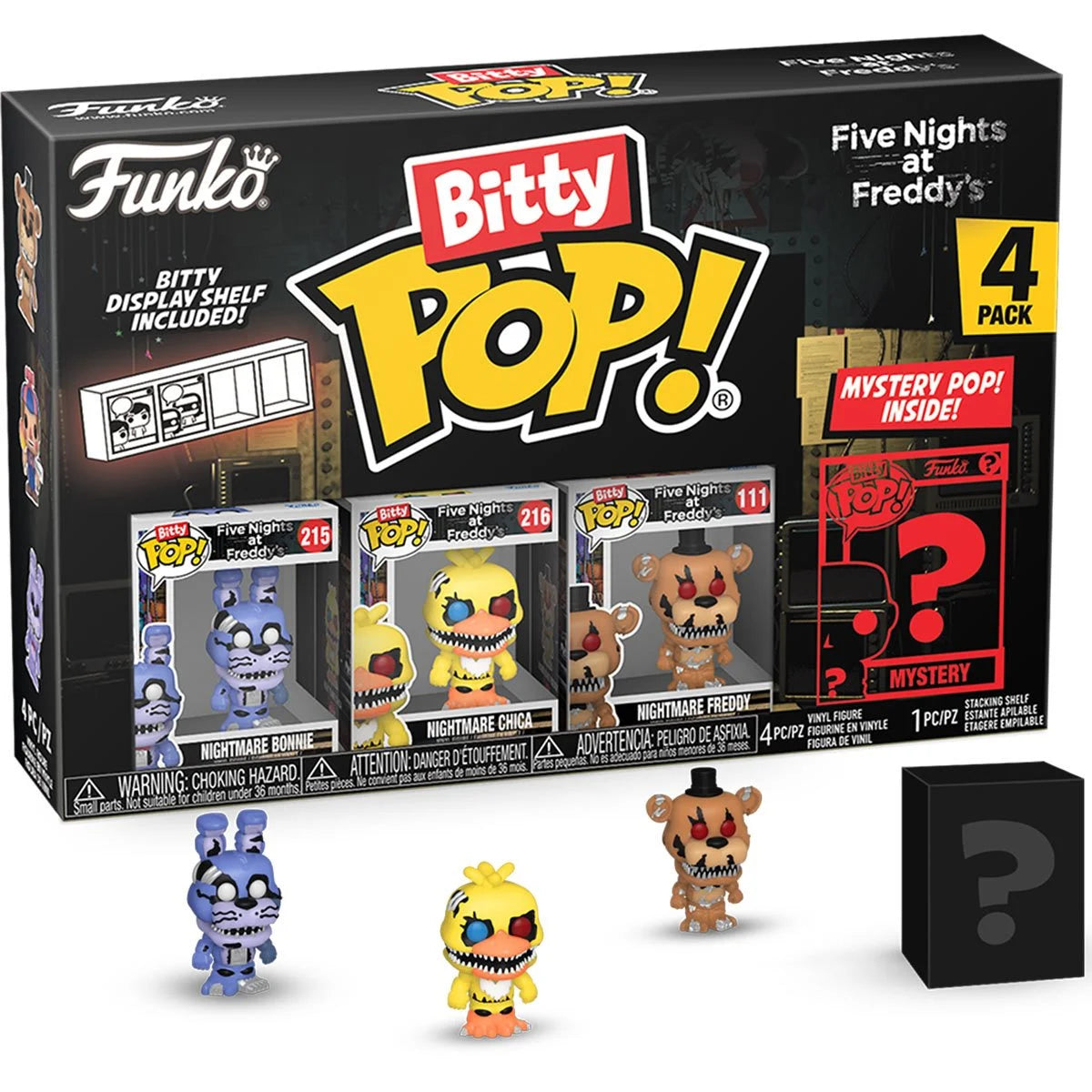 Funko Bitty Pop Five Nights At Freddys Nightmare Bonnie 4 Pack
