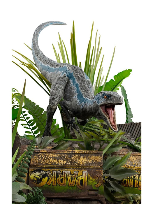 IRON Studios: Jurassic World El Reino Caido - Blue Deluxe Escala de Arte 1/10