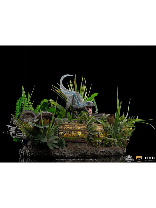IRON Studios: Jurassic World El Reino Caido - Blue Deluxe Escala de Arte 1/10