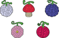 Youtooz Pin: One Piece - Frutas del Diablo set de pines