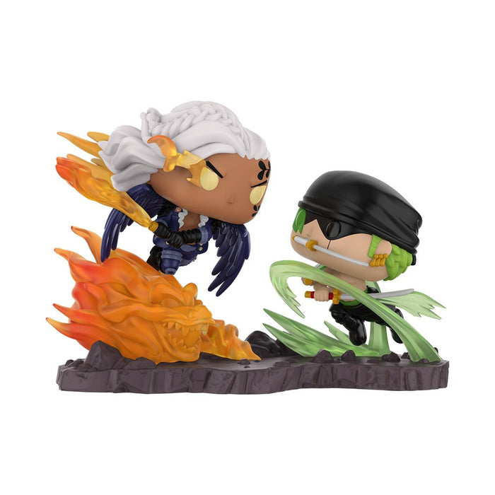 Funko Pop Moment: One Piece - Unmasked King vs Zoro Exclusivo