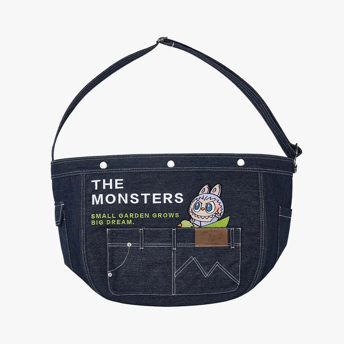 POP MART: Labubu The Monsters - Fall In Wild Series - Denim Messenger Bag