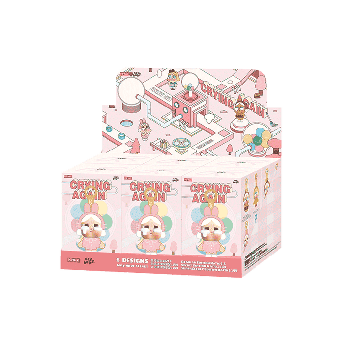 POP MART: CRYBABY - Crying Again Series - Vinyl Face Plush Blind Box