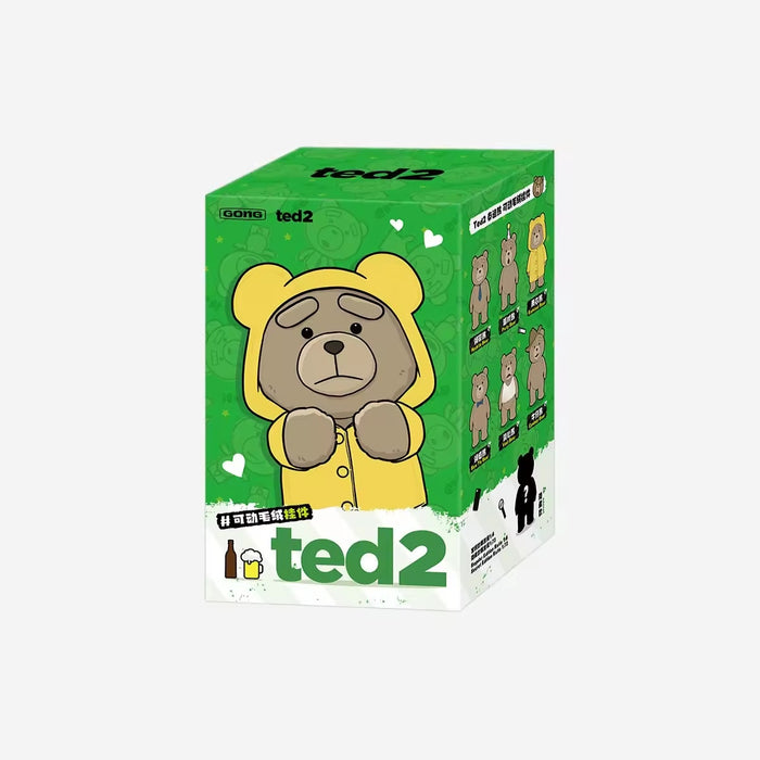 POP MART: Ted2 - Teddy Bear Action Plush Pendant