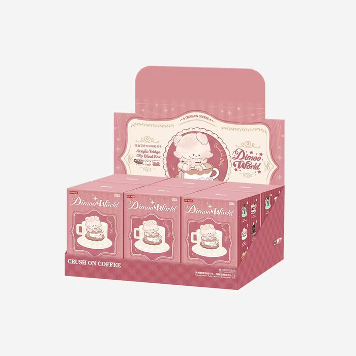 POP MART: DIMOO - Crush On Coffee Series - Acrylic Fridge Magnet Clip Blind Box