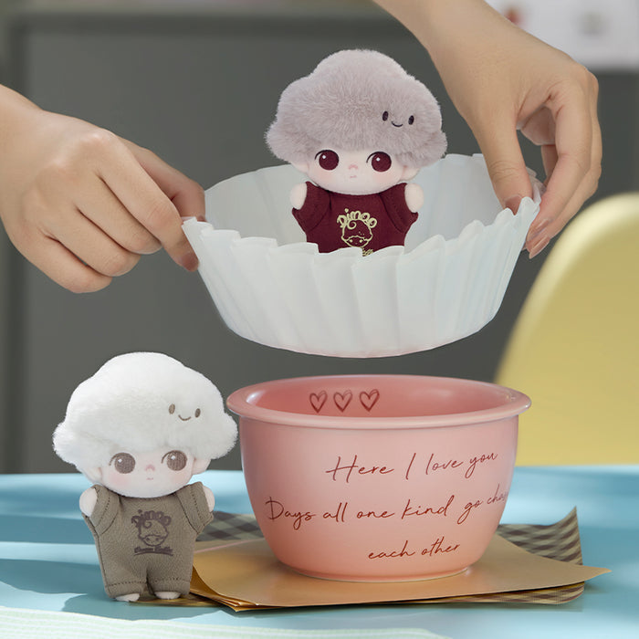 POP MART: DIMOO - Series Crush on Coffee Soft - faced Plush Keychain
