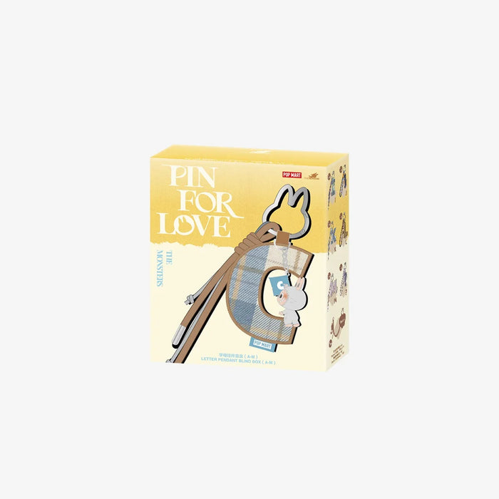 POP MART: Labubu The Monsters - Pin for Love Series - Letter Pendant Blind Box (A-M)