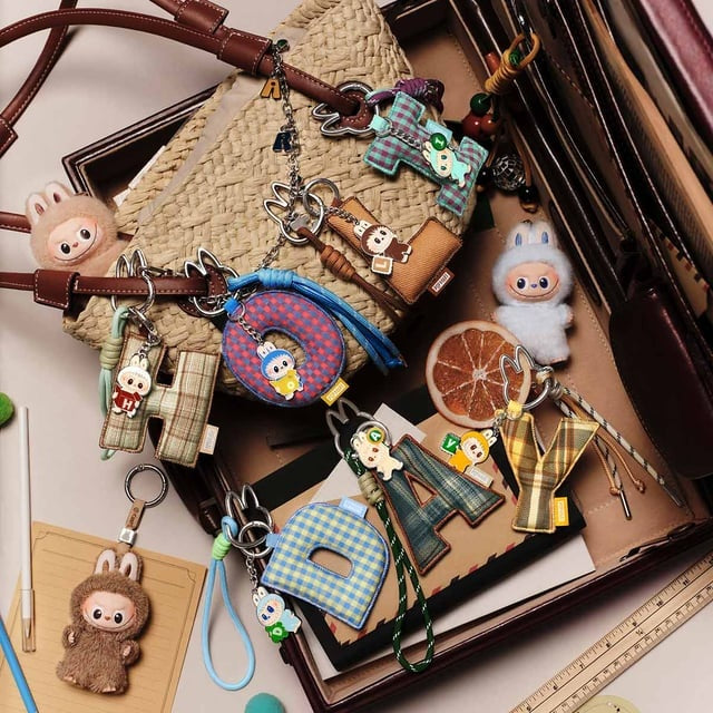 POP MART: Labubu The Monsters - Pin for Love Series - Letter Pendant Blind Box (A-M)