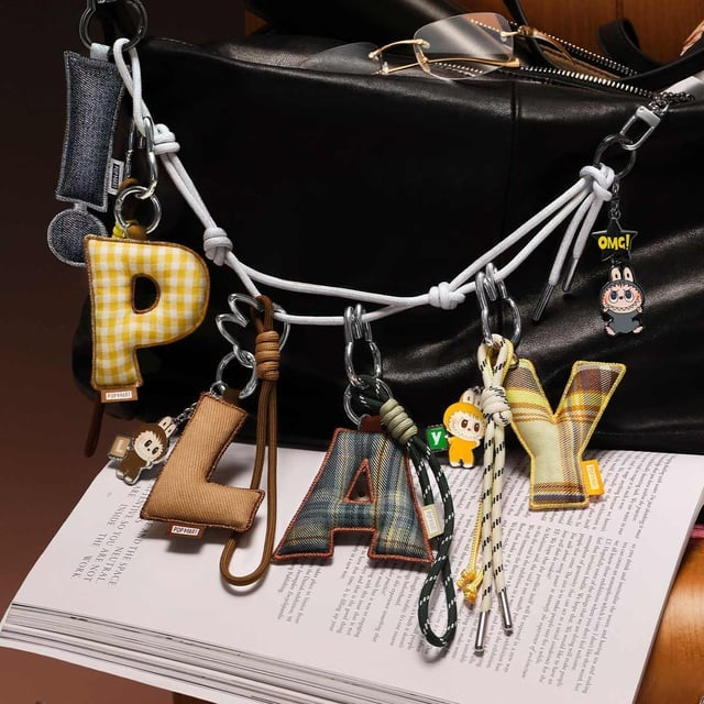 POP MART: Labubu The Monsters - Pin for Love Series - Letter Pendant Blind Box (A-M)