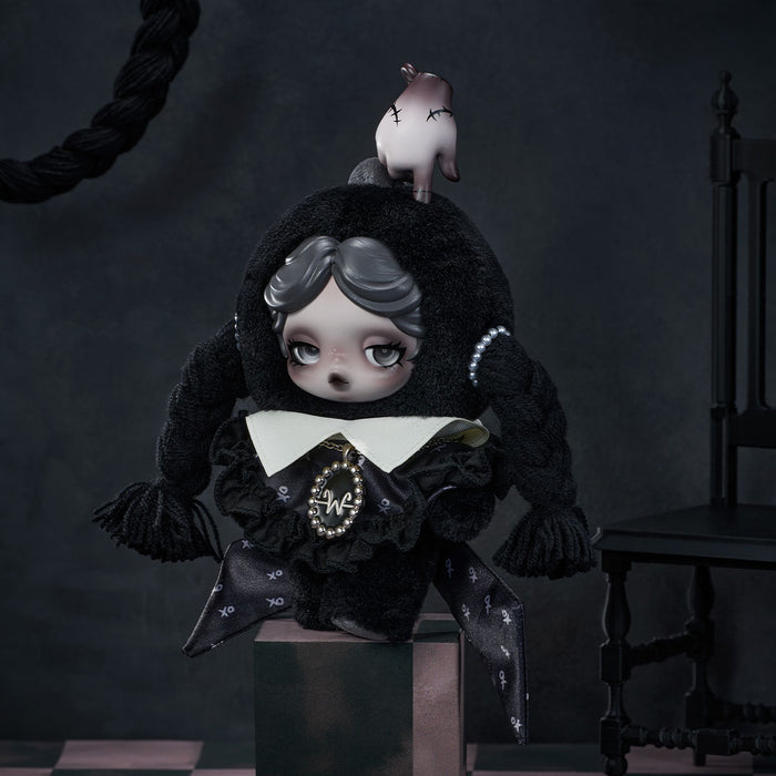 POP MART: Skullpanda × Wednesday Plush Merlina Classic Dress Version