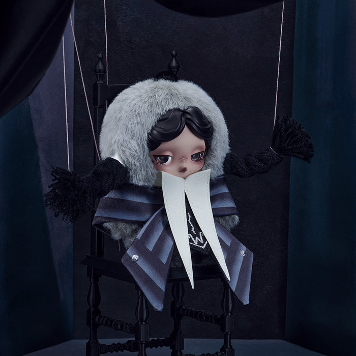 POP MART: SKULLPANDA × Wednesday Plush Nevermore Academy Uniform Version