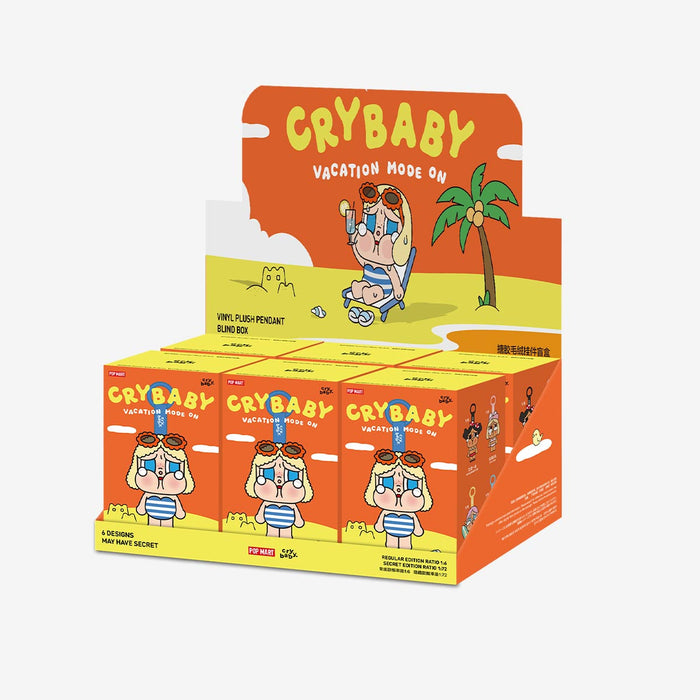 POP MART: CRYBABY - Vacation Mode On Series Vinyl Plush Pendant Blind Box