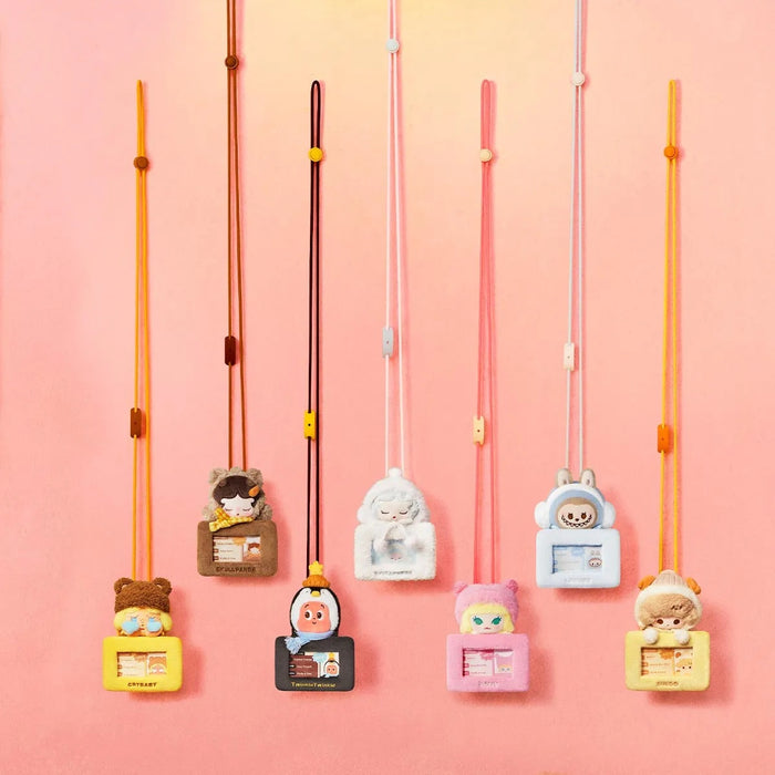 POP MART: POP BEAN - Fluffy & Cozy Series - Card Holder Pendant Blind Box
