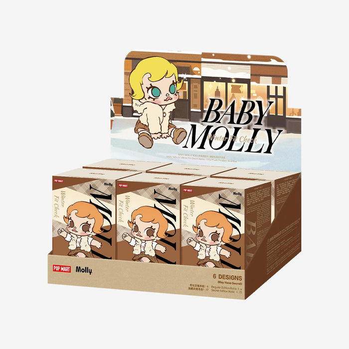 POP MART: Baby Molly Winter Fit Check  Series Vinyl Plush Pendant Blind Box