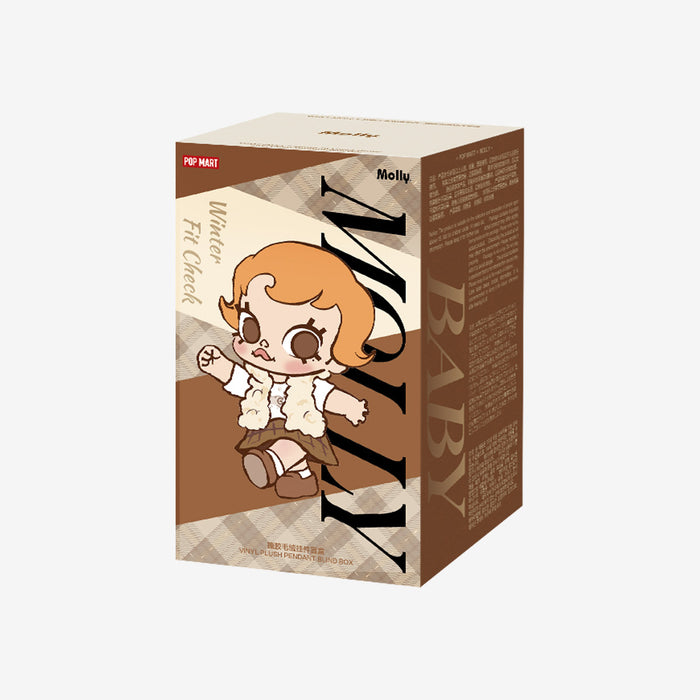 POP MART: Baby Molly Winter Fit Check  Series Vinyl Plush Pendant Blind Box