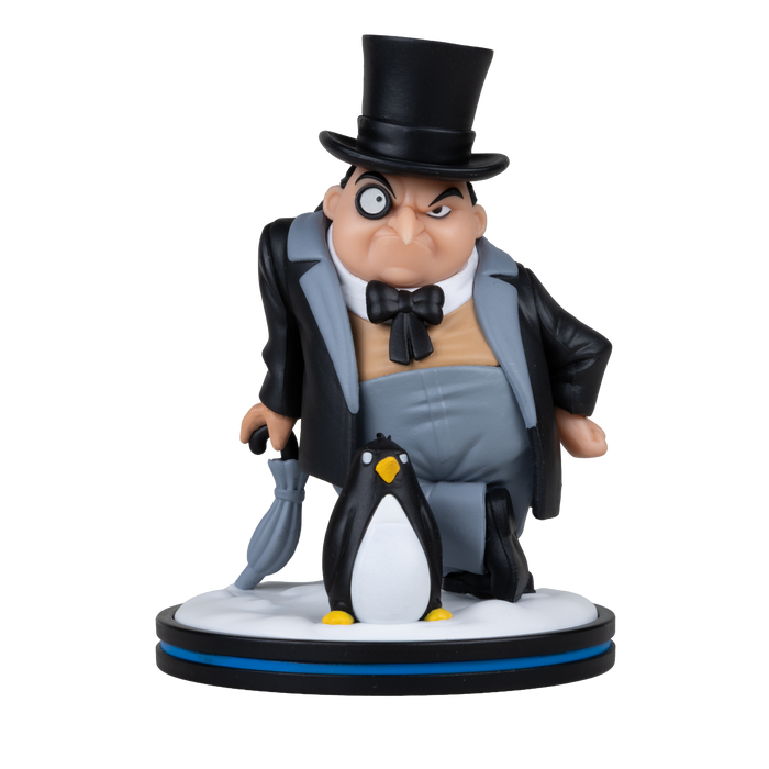 Mcfarlane Qmx Q Fig Deluxe: Dc Comics - Penguin con base de nieve