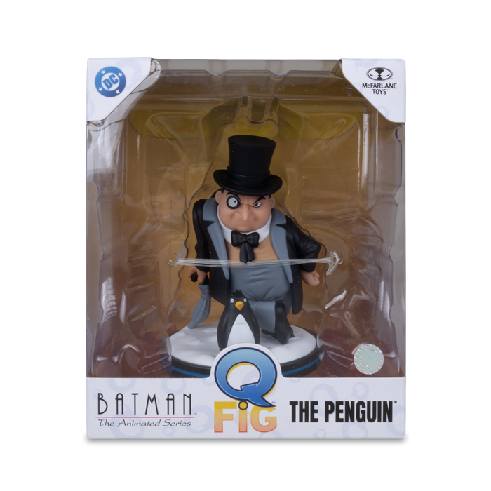Mcfarlane Qmx Q Fig Deluxe: Dc Comics - Penguin con base de nieve