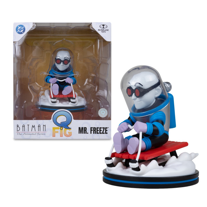 Mcfarlane Qmx Q Fig Deluxe: Dc Comics - Mr Freeze en Trineo