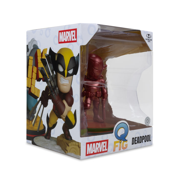 Mcfarlane Q-Fig Collectible: Marvel Wave 1 - Deadpool Metallic