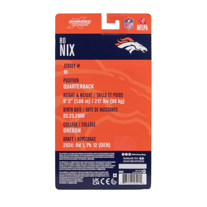 Mcfarlane Nfl Articulated Figures: Denver Broncos - Bo Nix 6 Pulgadas