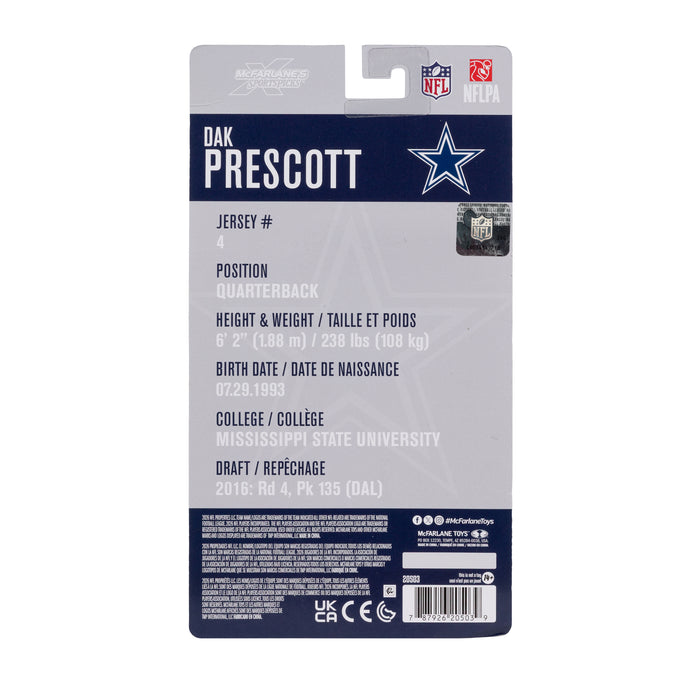 Mcfarlane Nfl Articulated Figures: Dallas Cowboys - Dak Prescott 6 Pulgadas