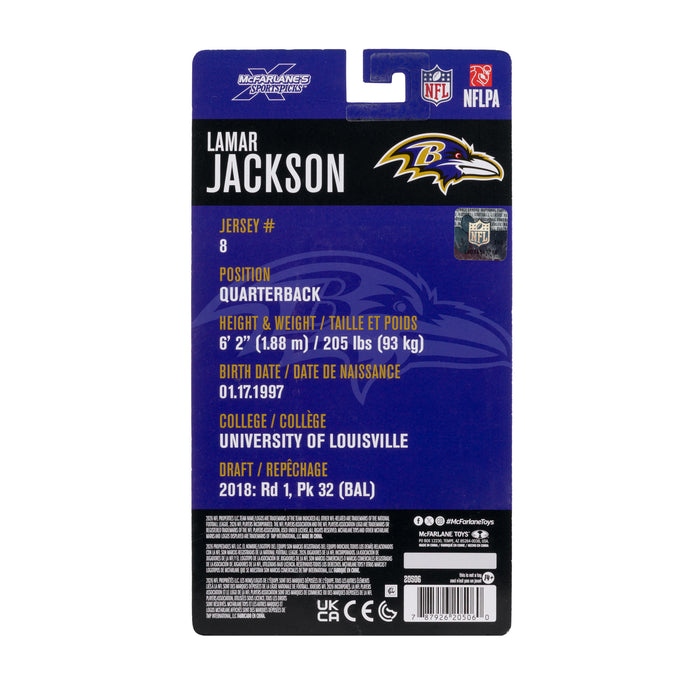 Mcfarlane Nfl Articulated Figures: Baltimore Ravens - Lamar Jackson 6 Pulgadas