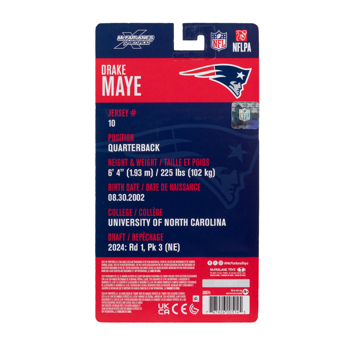 Mcfarlane Nfl Articulated Figures: New England Patriots - Drake Maye 6 Pulgadas