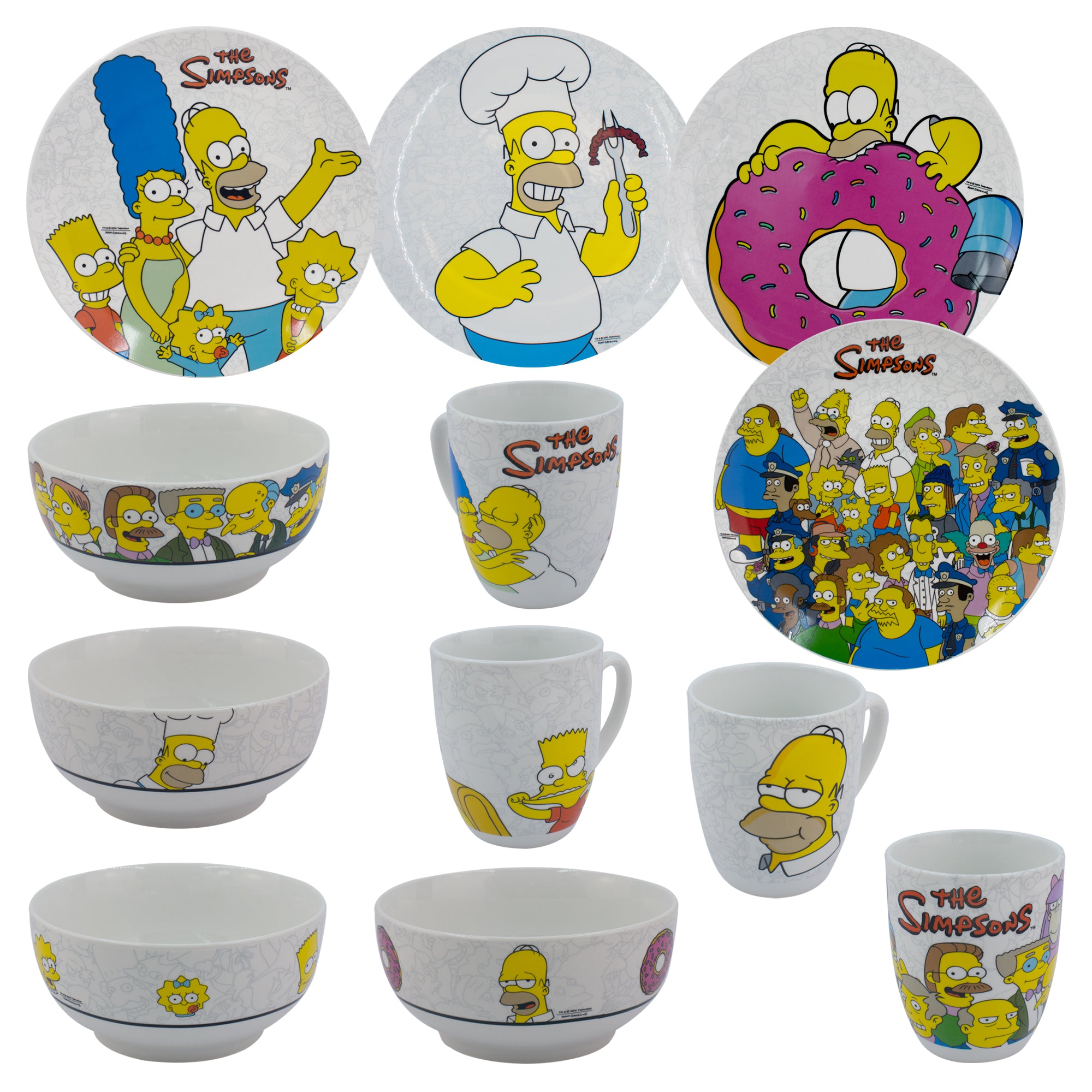 Fun Kids Vajilla De Porcelana: Los Simpson