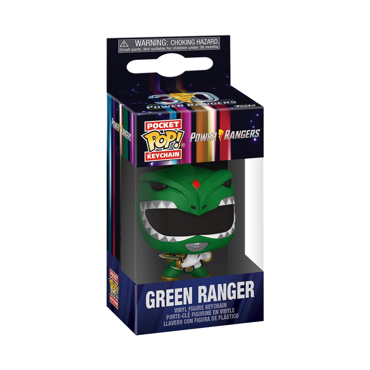 Funko Pop Keychain: Mighty Morphin Power Rangers 30 Aniversario - Green Ranger Llavero