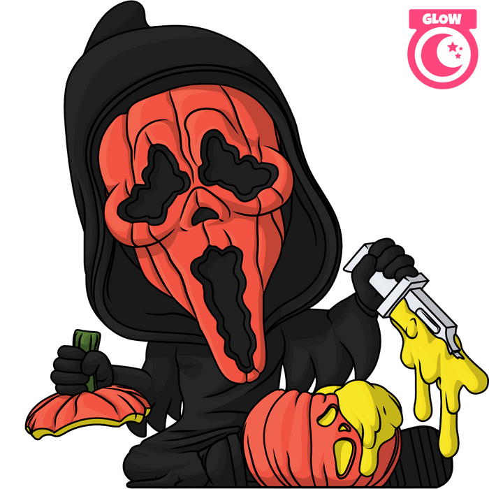 Youtooz Movies: Ghost Face - Ghost Face con Mascara de Calabaza Glow