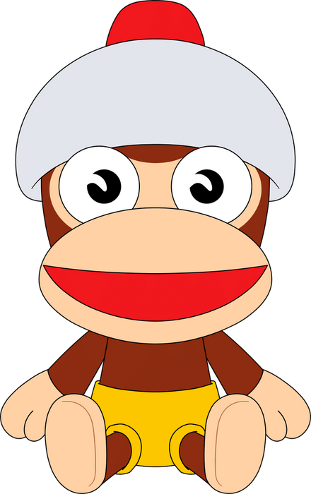 Youtooz Plush: Ape Escape - Yellow Shorts Peluche 9 Pulgadas 