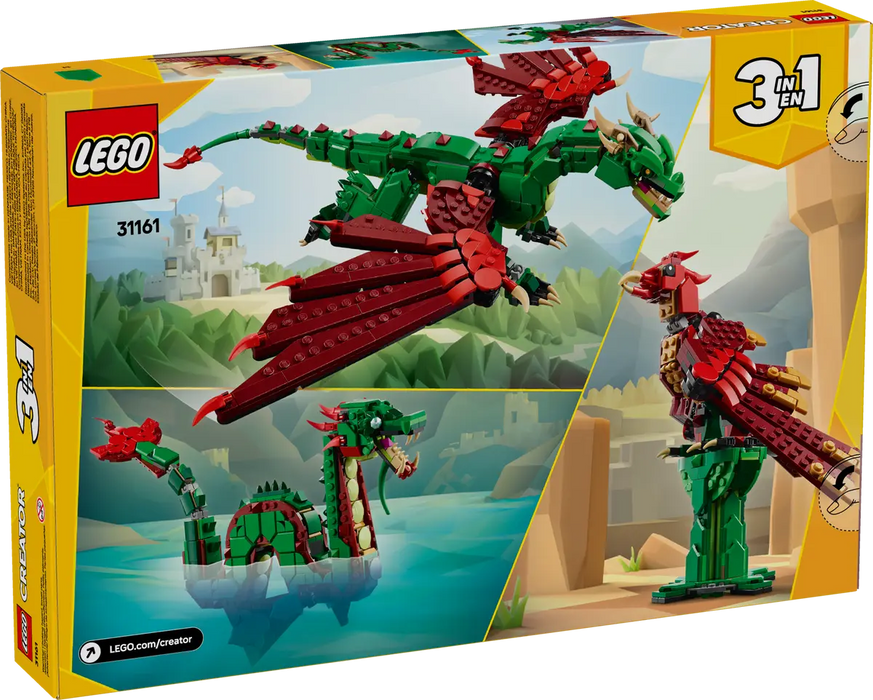LEGO Creator 3 en 1 Dragon Medieval 31161