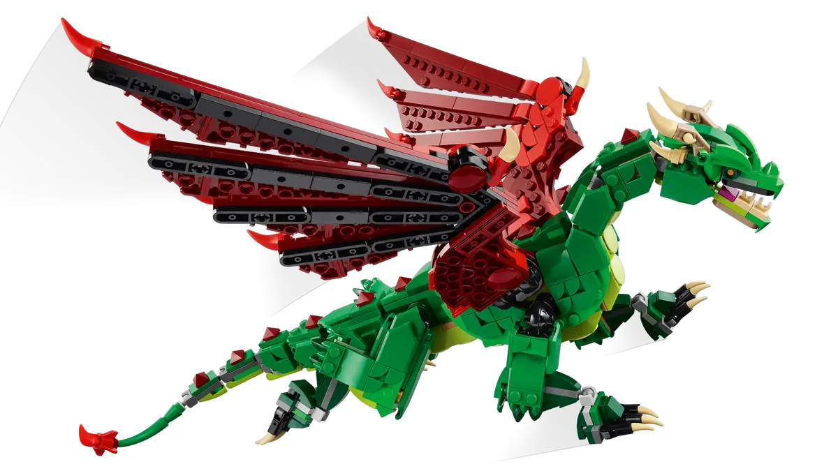 LEGO Creator 3 en 1 Dragon Medieval 31161