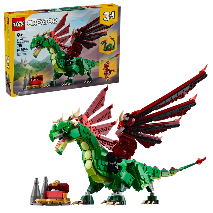 LEGO Creator 3 en 1 Dragon Medieval 31161