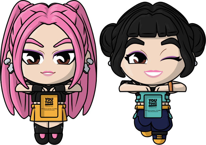 Youtooz Monitor Buddiez: KPop Demon Hunters - Mira y Zoe