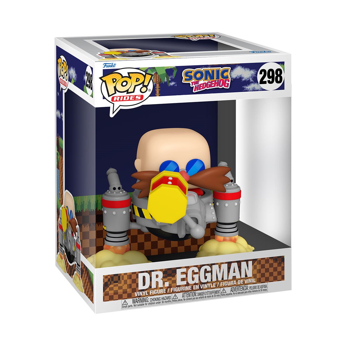 Funko Pop Rides Super Deluxe: Sonic - Dr Eggman En Egg Mobile