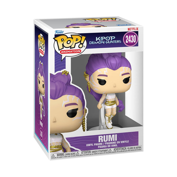 Funko Pop Animation: K Pop Demon Hunters - Rumi atuendo blanco