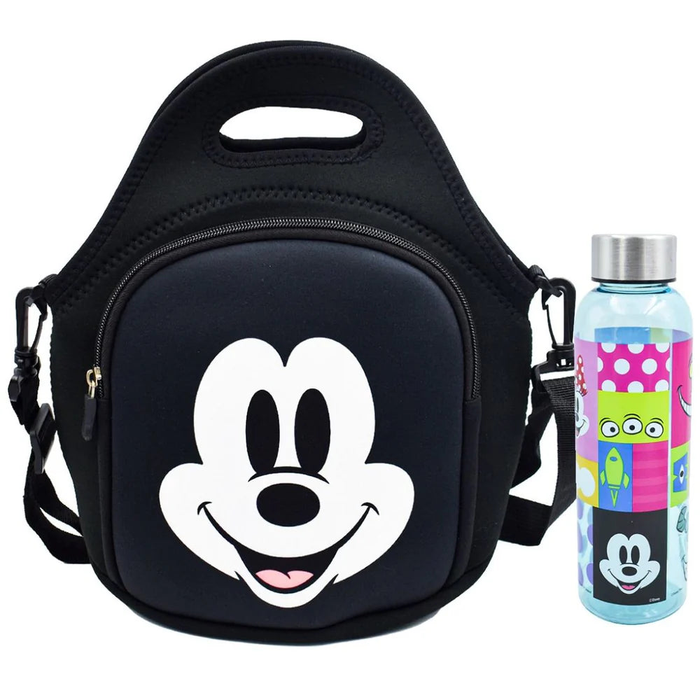 Fun Kids Lonchera Neopreno Con Botella: Disney 100 - Mickey 300 ml