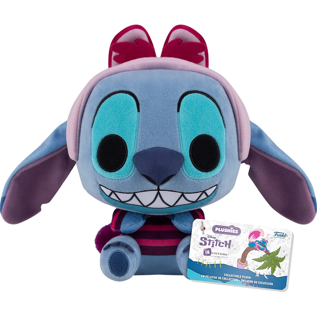 Funko Pop Plush: Disney Stitch In Costume - Stitch Como El Gato Sonriente 7 Pulgadas
