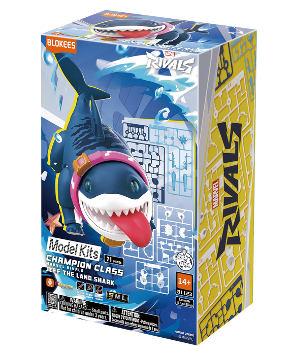 Blokees Marvel Rivals Champion Class: 12 Jeff the Land Shark 81123