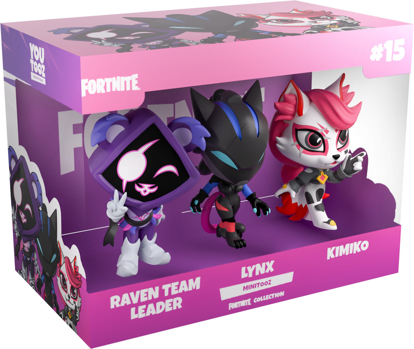 Youtooz Games: Fortnite - Raven, Lynx y Kimiko Minitooz 3 Pack