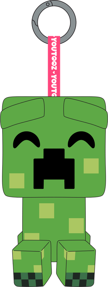 Youtooz Plush Keychain: Minecraft - Creeper Llavero 5 Pulgadas