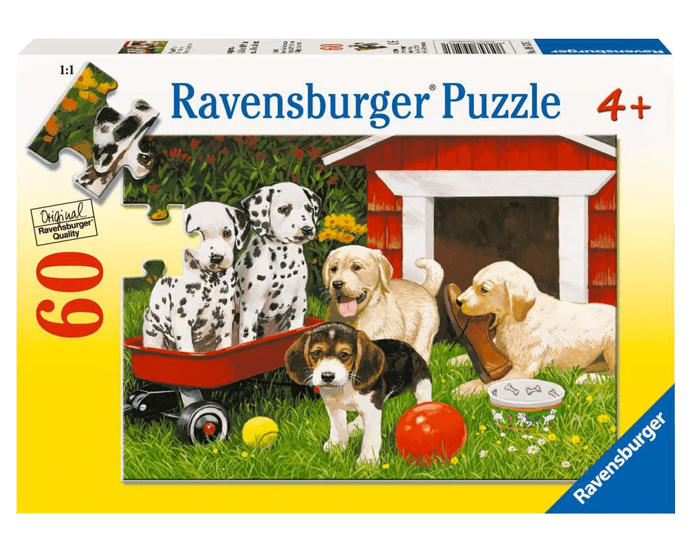 Ravensburger Rompecabezas: Fiesta de perritos 60 piezas