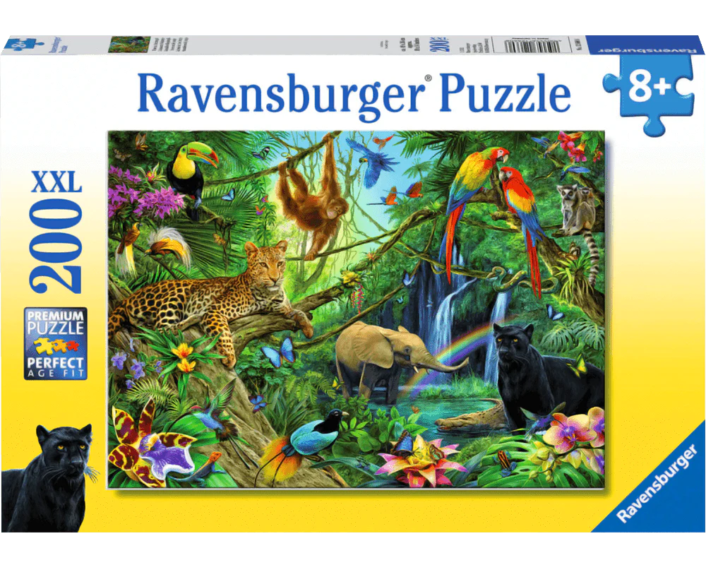 Ravensburger Rompecabezas: Animales de la Selva Kids XXL 200 piezas