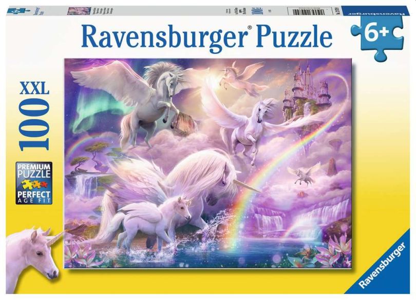 Ravensburger Rompecabezas: Unicornio Pegaso KidsXXL 100 piezas