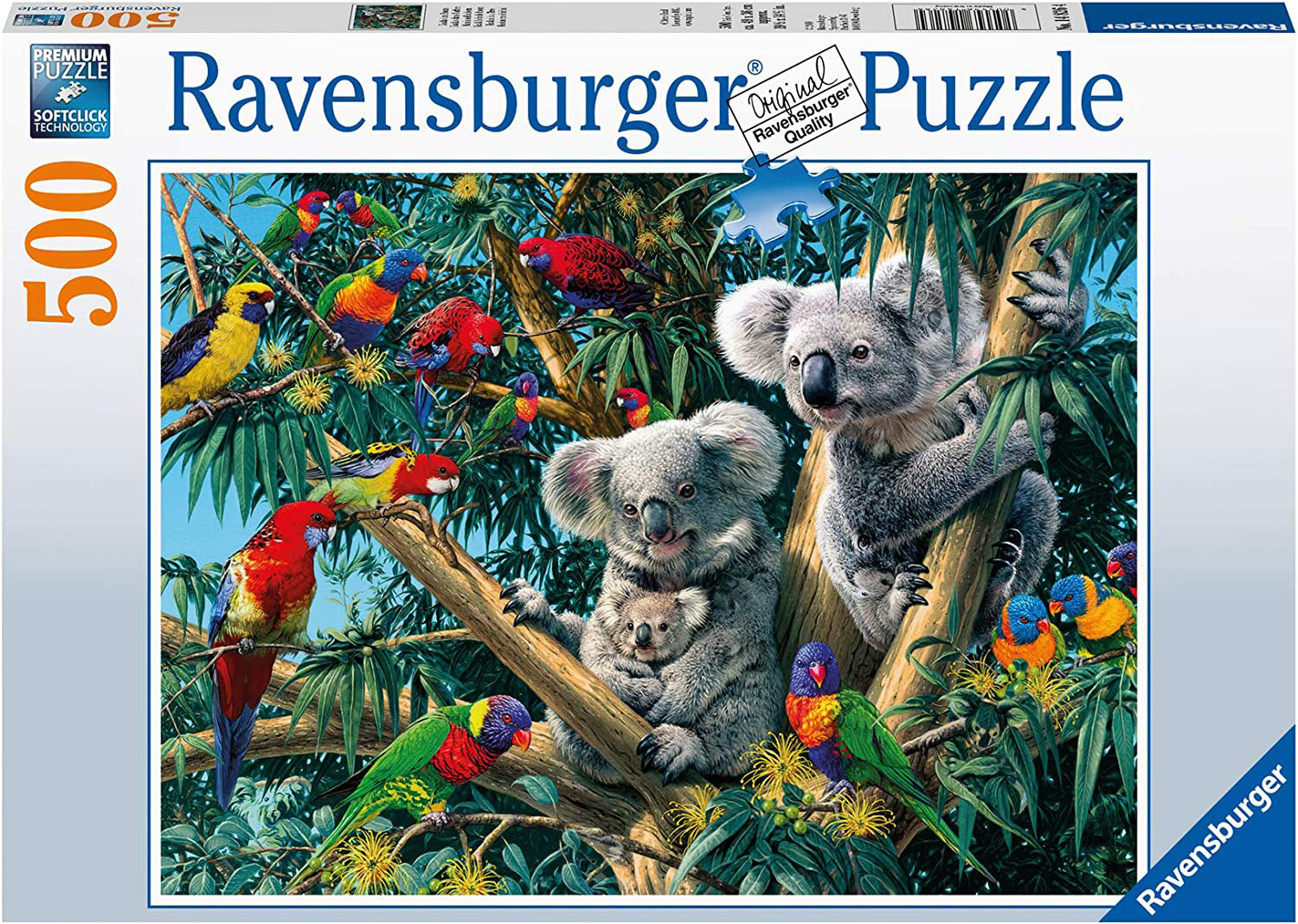 Ravensburger Rompecabezas Adultos: Koalas en el Arbol 500 piezas