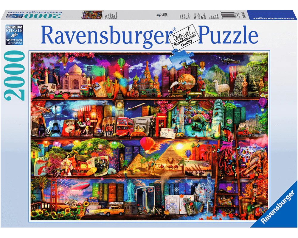 Ravensburger Rompecabezas: El mundo de los libros 2000 piezas
