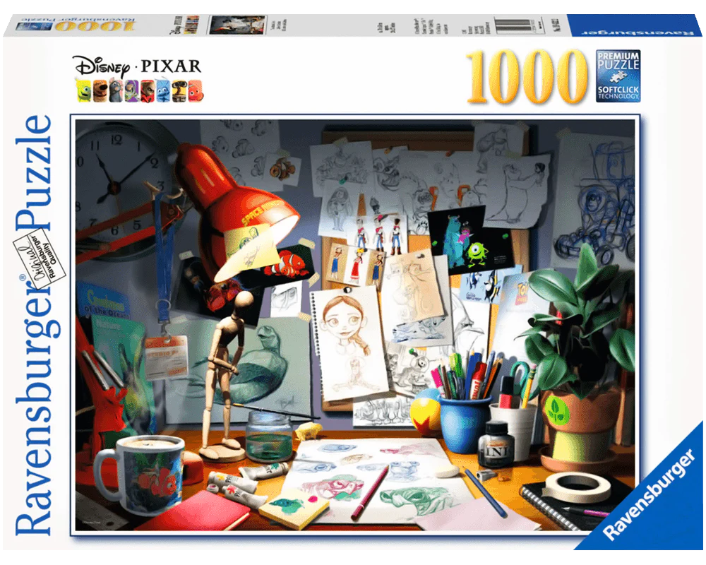 Ravensburger Rompecabezas Adultos: Disney - Pixar El escritorio 1000 piezas